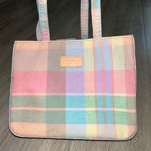 NWT Ralph Lauren Vintage Pastel
Plaid Women's Mini Tote Bag Purse